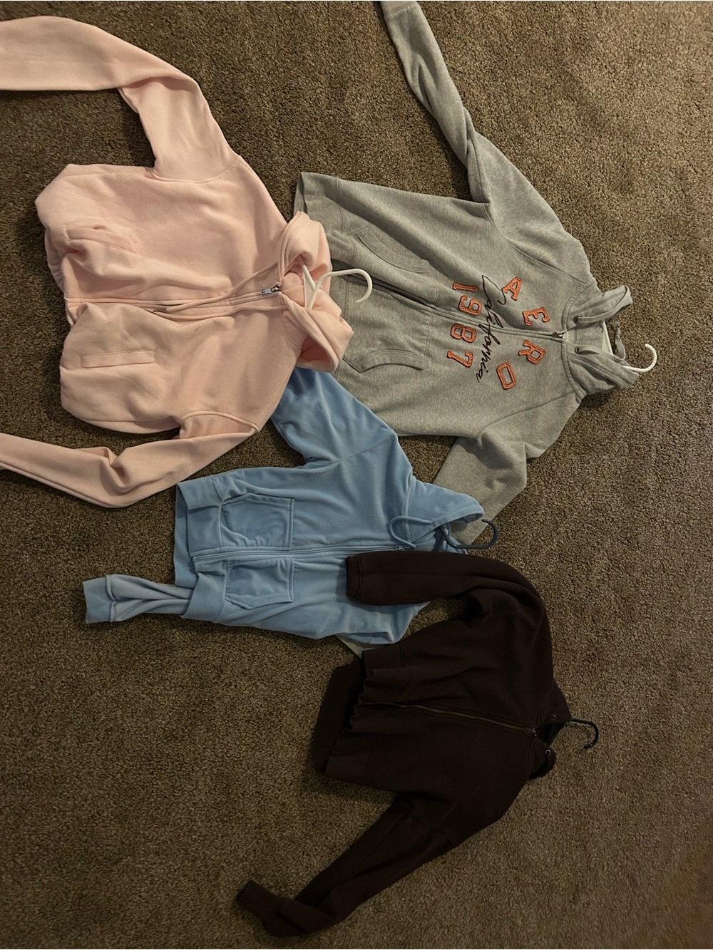 random zip up hoodies brand new